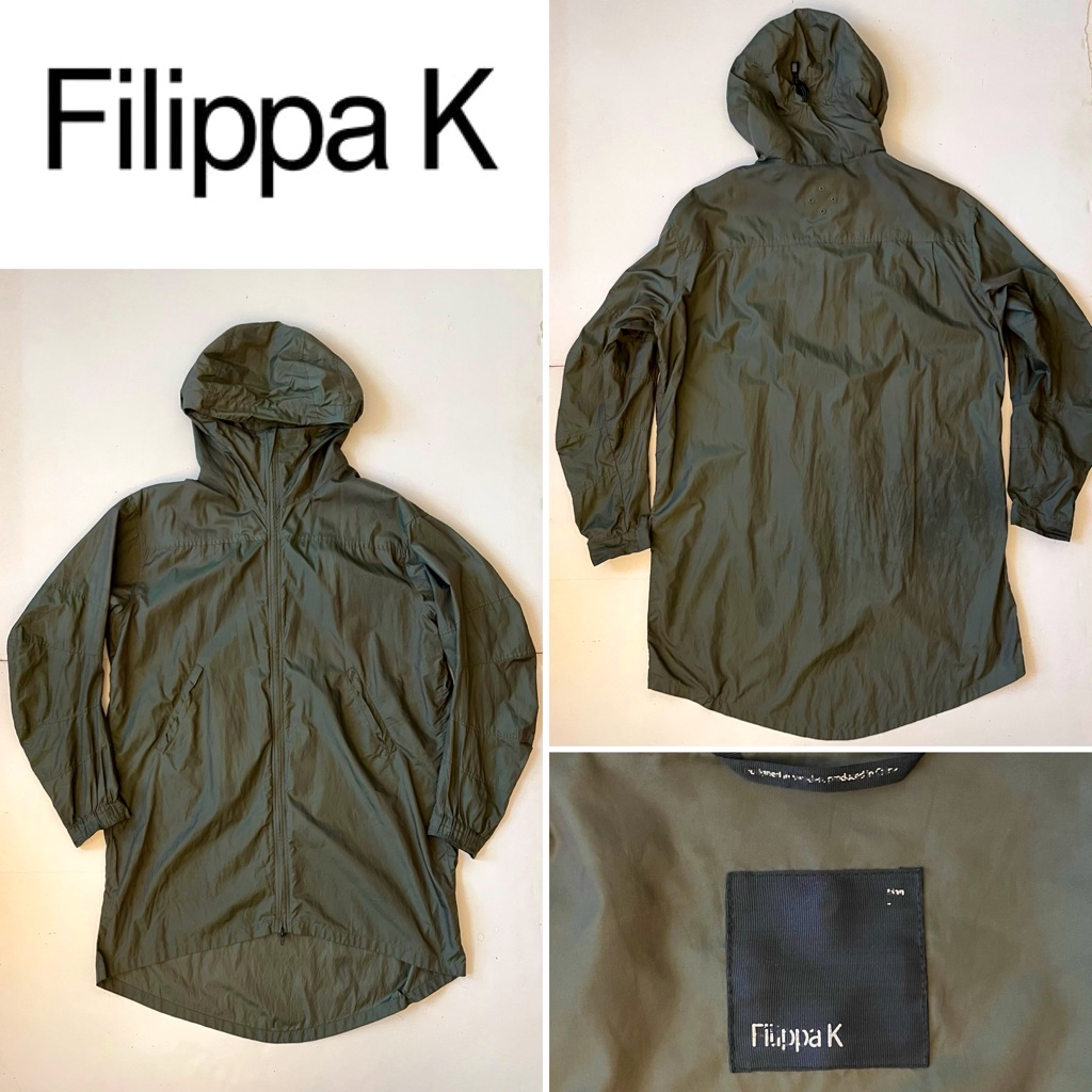 Filippa K Mens Small Lightweight Water Resistant Thin Layer Zip Coat